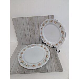 International Brighton Collection Claridge 8302 Porcelain Set of 2 Dinner Plates